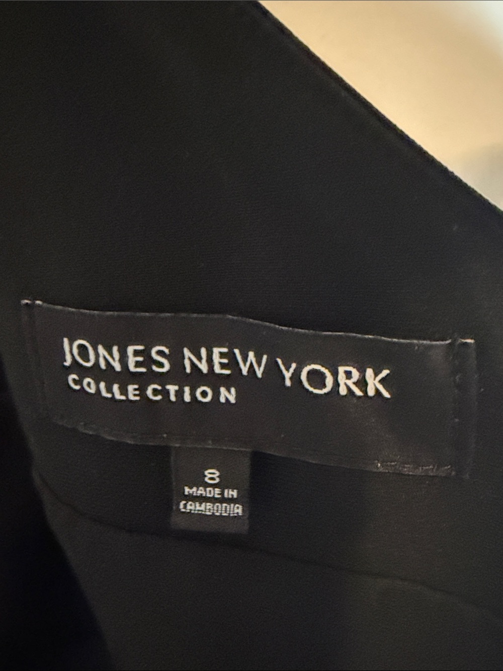 Jones New York Black V-Neck Sheath Dress - Picture 3 of 3